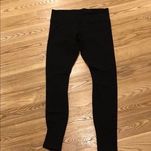 Black Ankle-Length Lululemon Workout Leggings